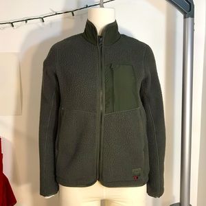 Sherpa fleece zip up jacket